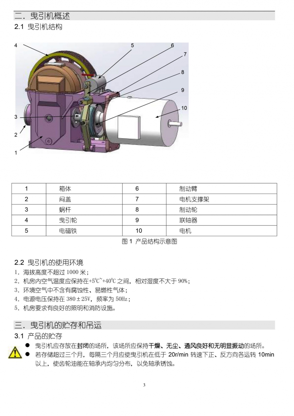 广东威得利电梯有限公司yj系列曳引机使用维