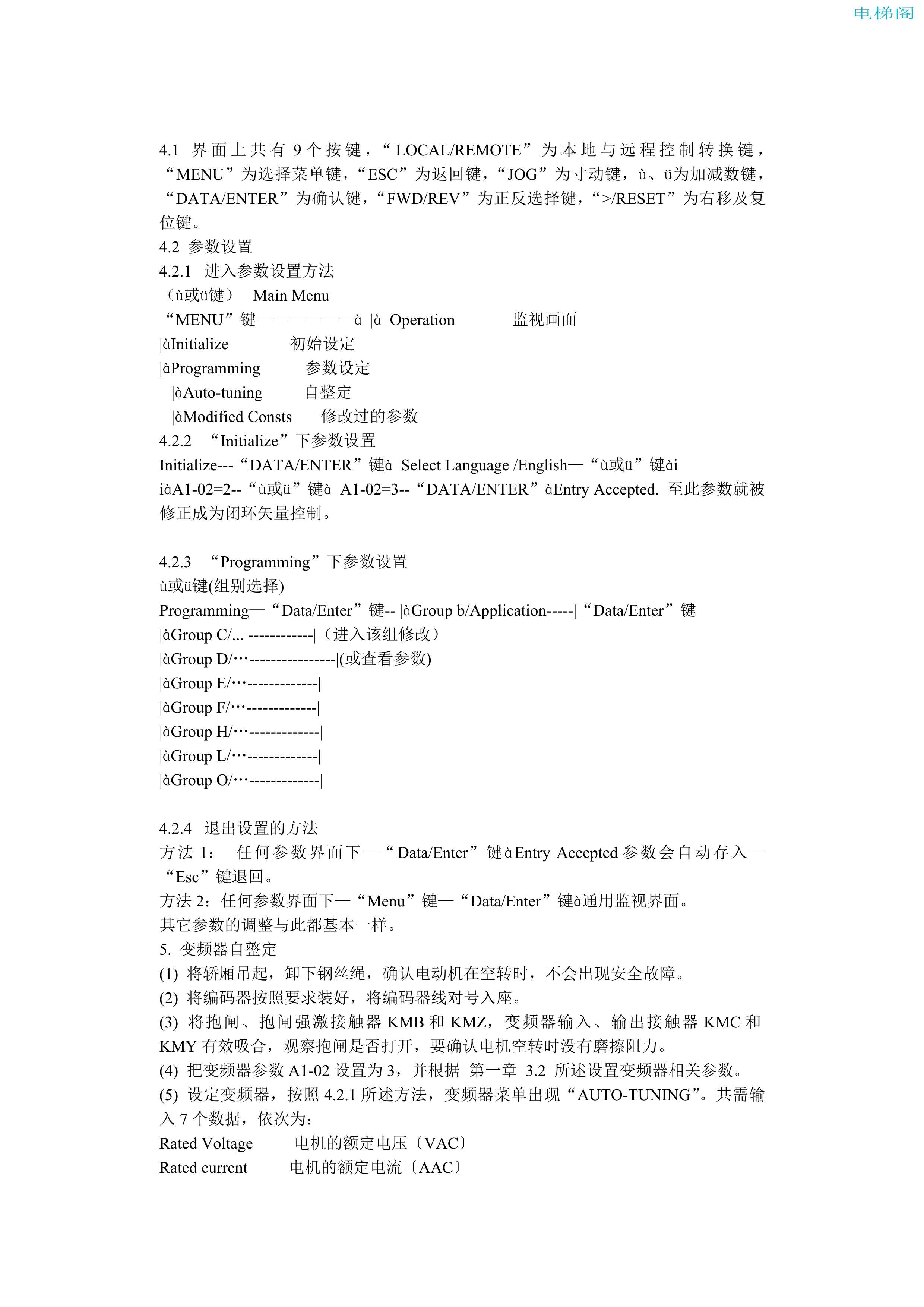 安川变频器616g5参数说明