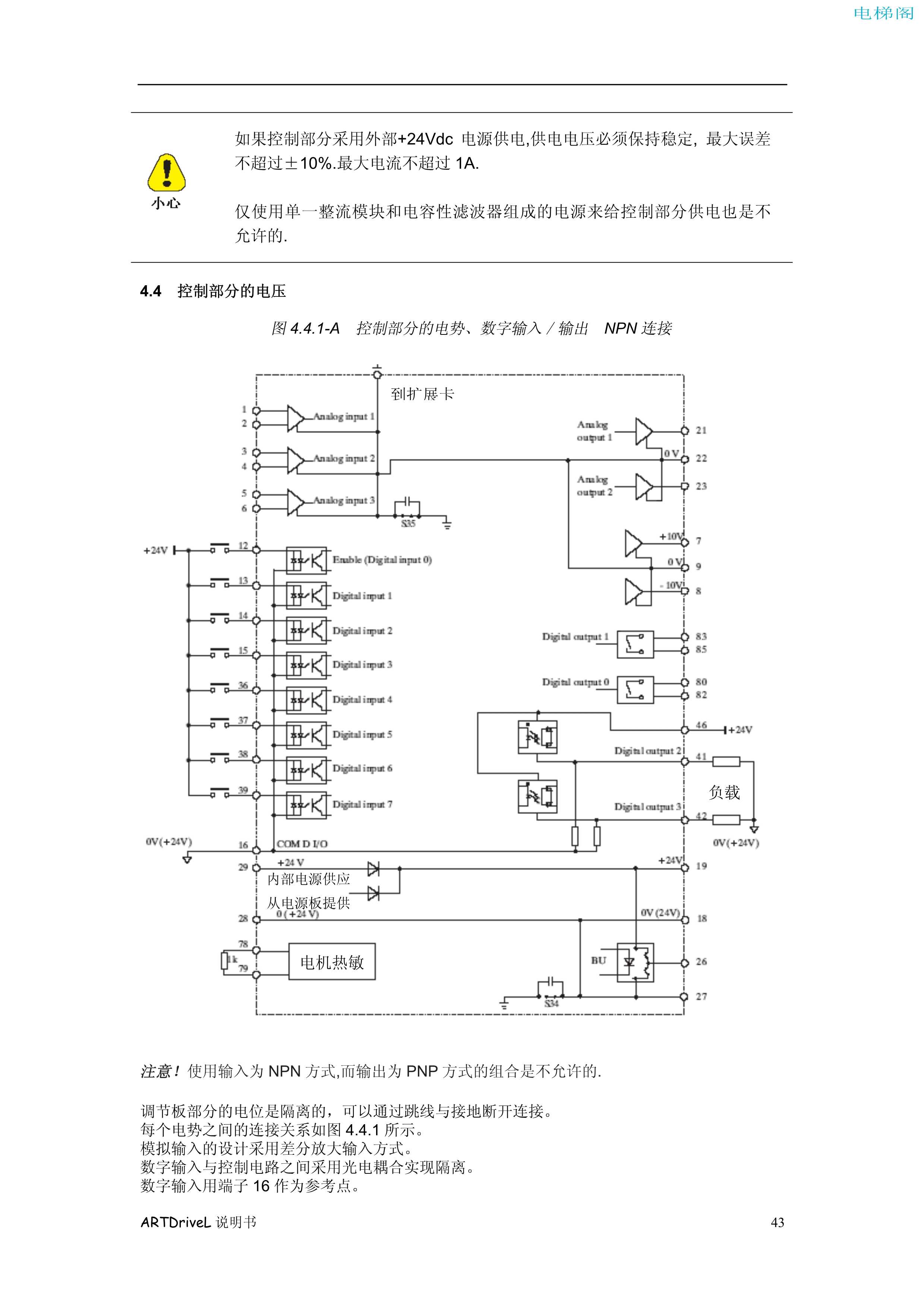 西威变频器电梯专用矢量控制型说明书——接线程序1