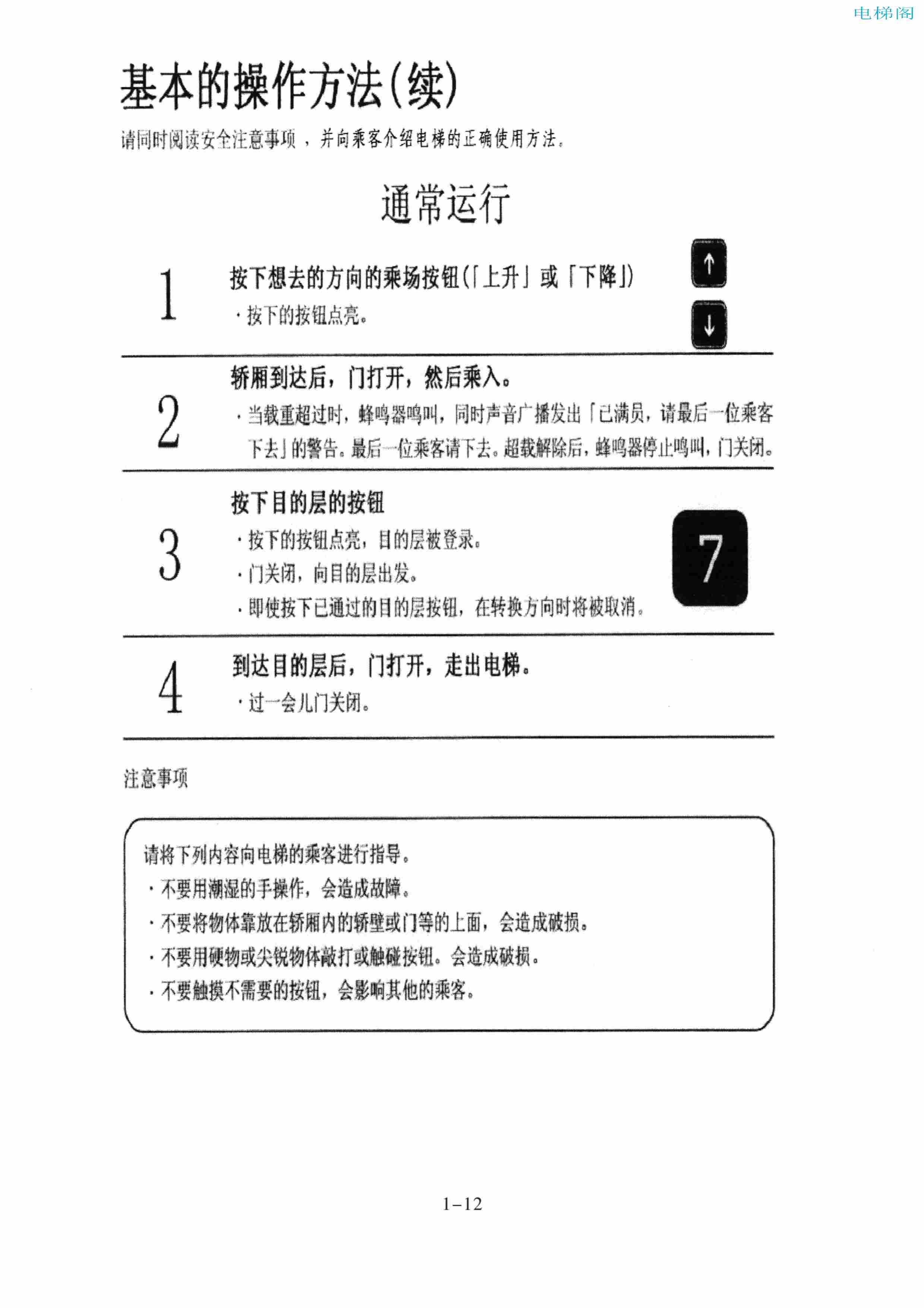 东芝电梯ELCOSMO-V（后对重）随机资料-管理指导手册