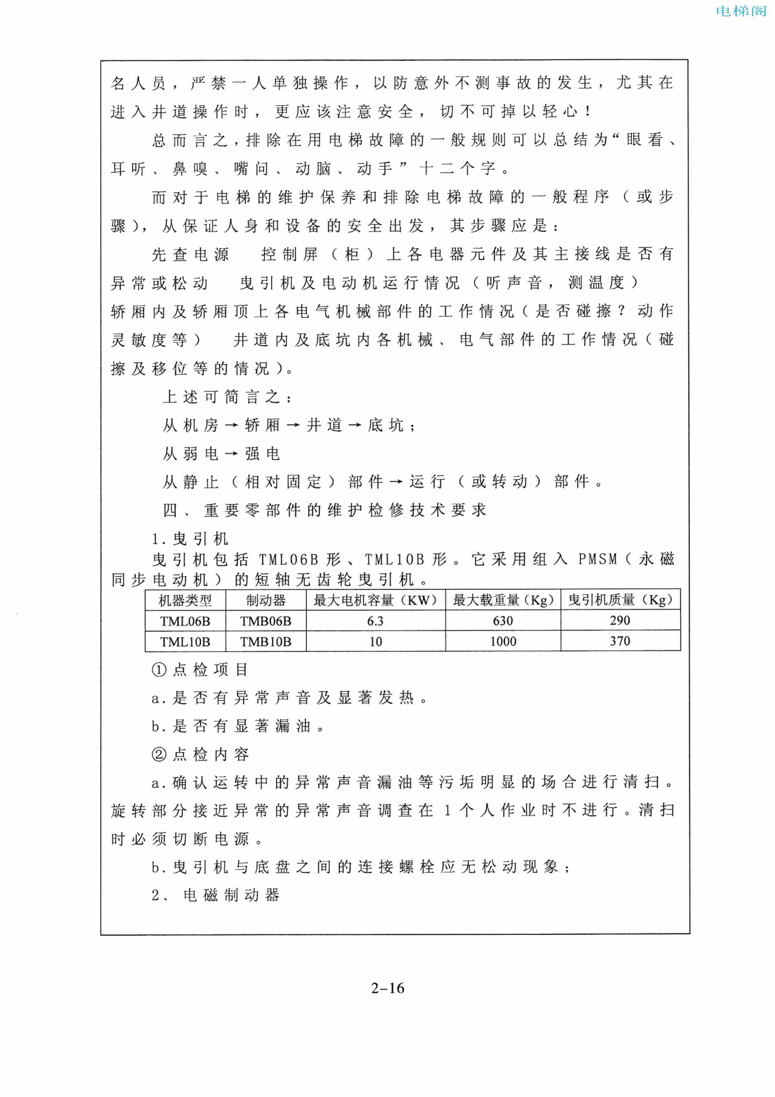 东芝电梯ELCOSMO-V（后对重）随机资料——使用、维护说明