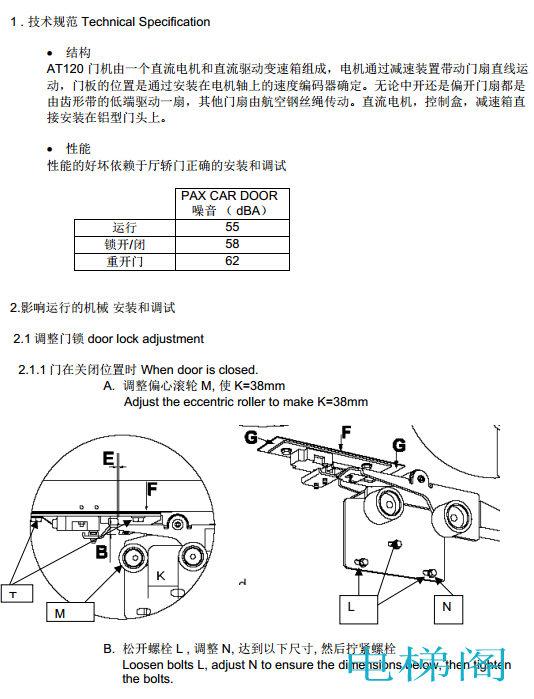 奥的斯AT120门机调试技术介绍