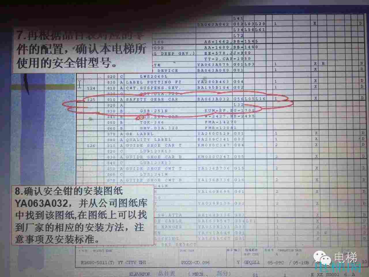 （干货）三菱电梯看图的精髓：图纸品目对照表