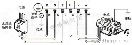 变频器与电源和电动机的接线方法图解