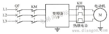 变频器进线侧主电路接线图解
